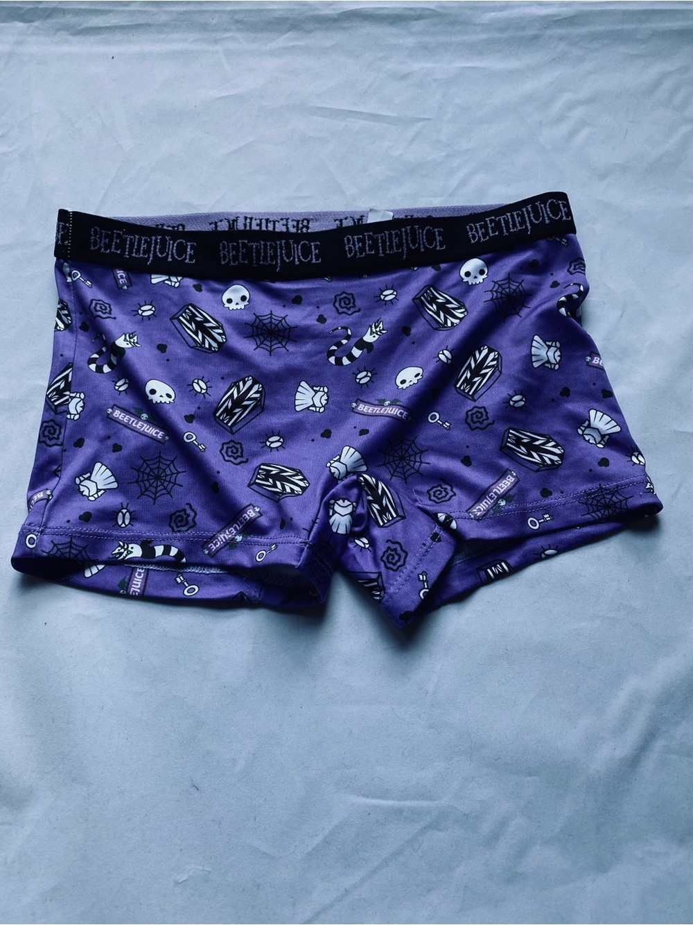 New Beetlejuice Size 8 Purple Sleep Shorts